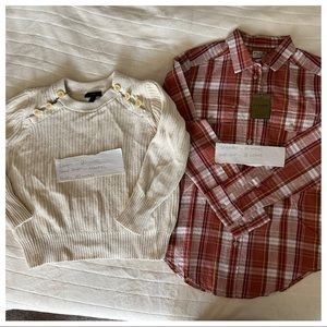 Bundle of J. Crew sweater and Filson shirt 💋💋